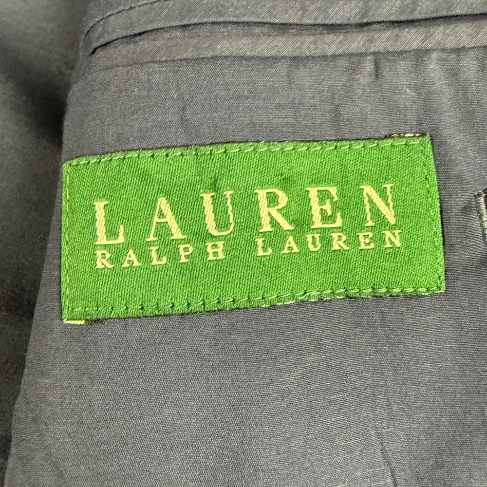 Lauren‎ Ralph Lauren Blazer Mens Navy Blue Gold Crest Button Preppy Old Money